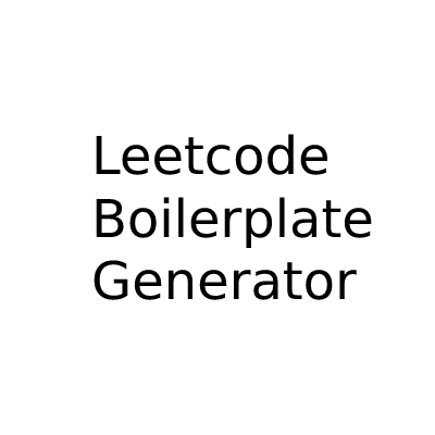 Leetcode-boilerplate-generator